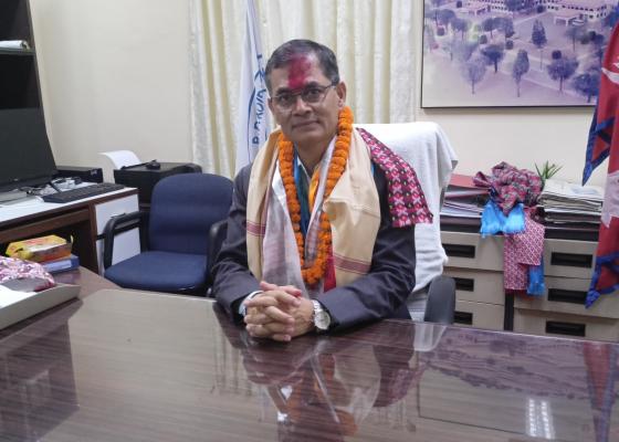  चिकित्सा शिक्षा, स्वास्थ्य सेवा र अनुसन्धानलाई सुदृढ बनाउने नव नियुत्त उपकुलपितको प्रतिवद्धता 