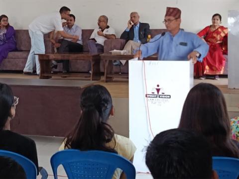 ब्राइट भिजन कलेजमा बीए एलएलबीका विद्यार्थीलाई अभिमुखीकरण
