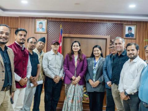 धरानको विकास निर्माणका लागि रास्वपा टोली राजधानीमा